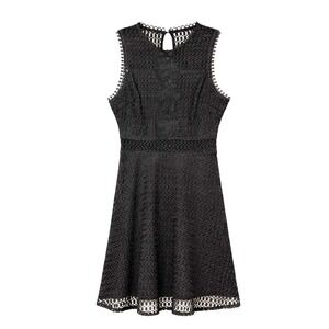 Romantic Coquette Lace Little Black Dress Women Size Small Classic Minimalist